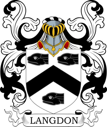 LANGDON family crest