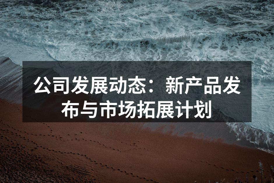 公司发展动态：新产品发布与市场拓展计划